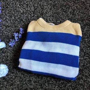 Vintage 90s vibe Stripe Knit Sweater